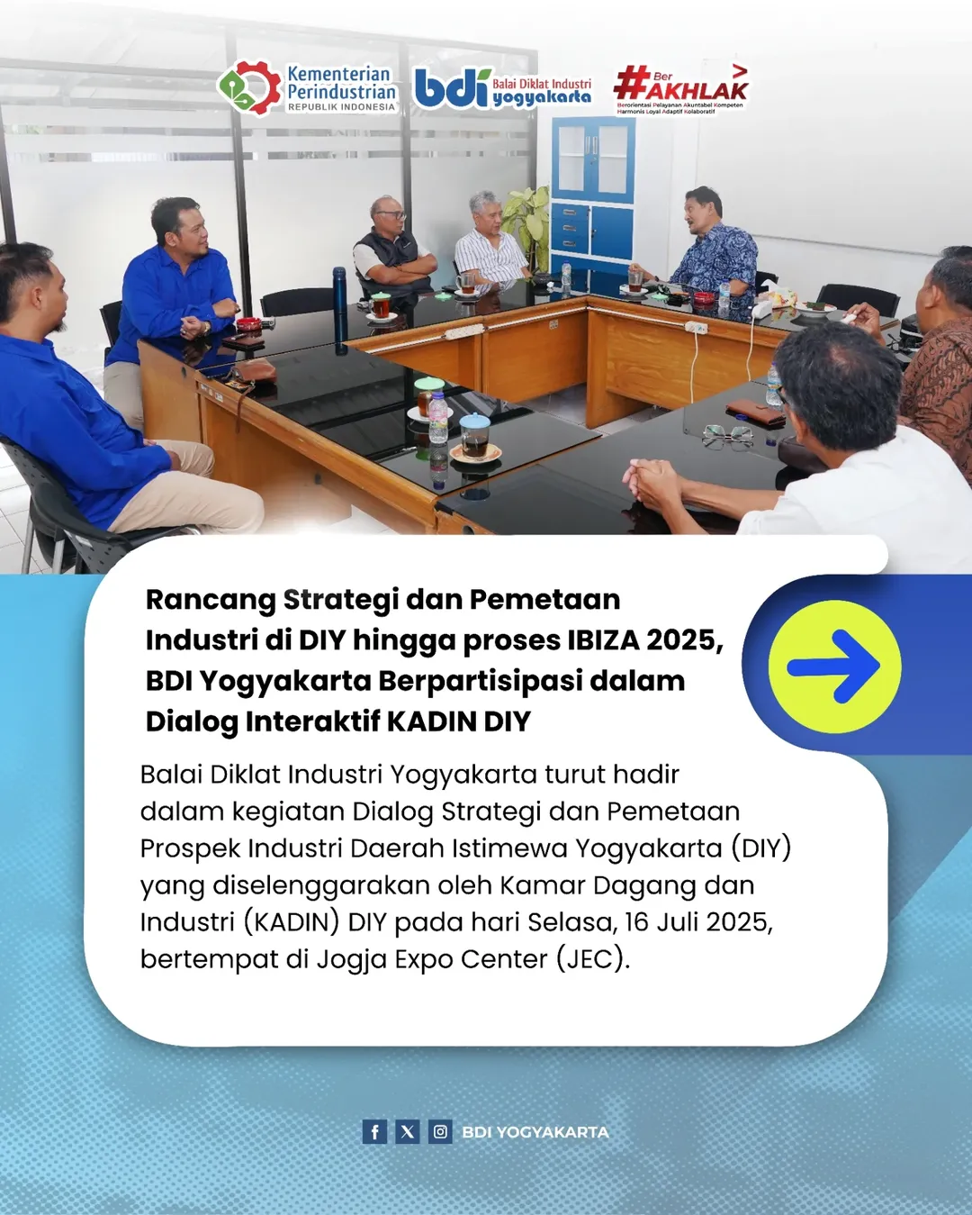 Rancang Strategi dan Pemetaan Industri di DIY Hingga Proses IBIZA 2025, BDI Yogyakarta Berpartisipasi dalam Dialog Interaktif KADIN DIY