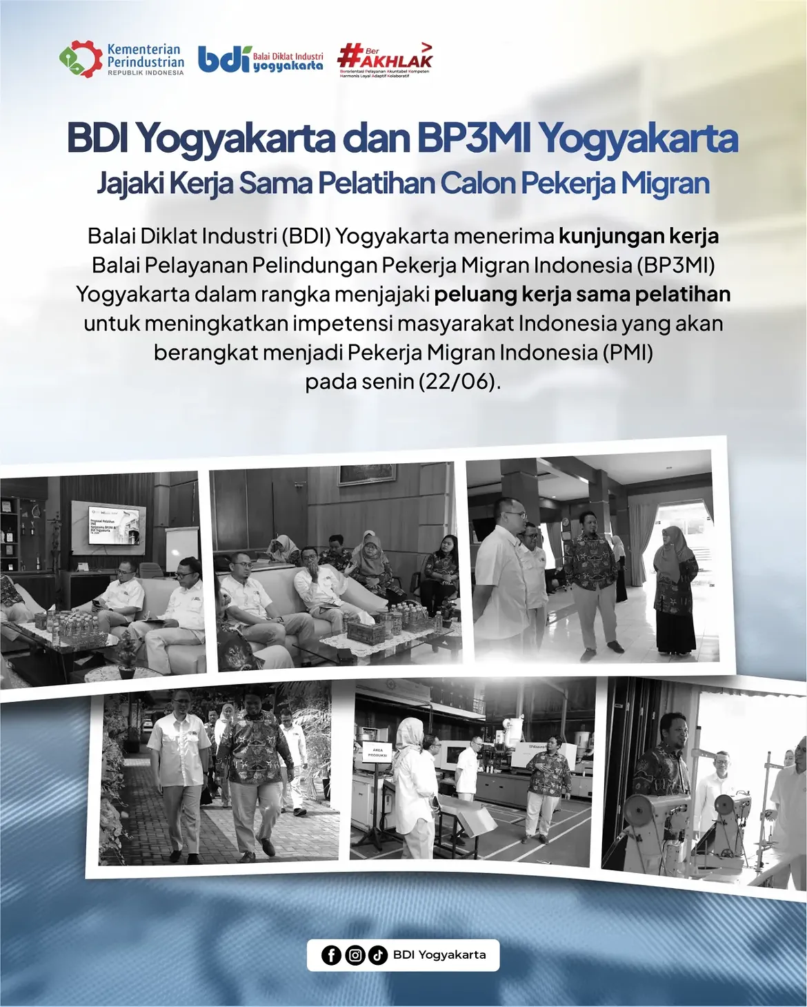BDI Yogyakarta dan BP3MI Jajaki Kerja Sama Pelatihan Calon Pekerja Migran
