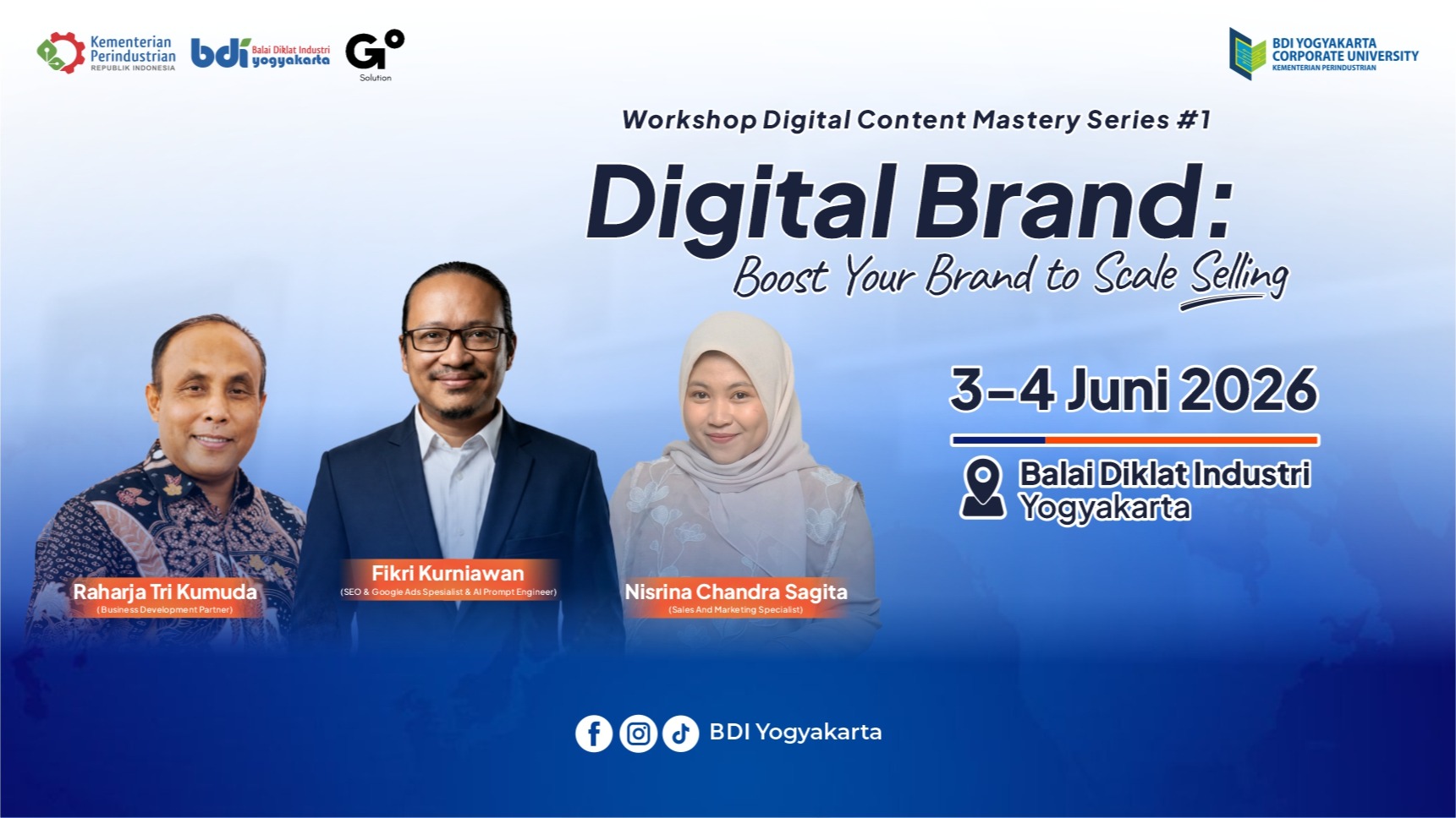 Workshop Digital Brand : Boost Your Brand to Scale Selling