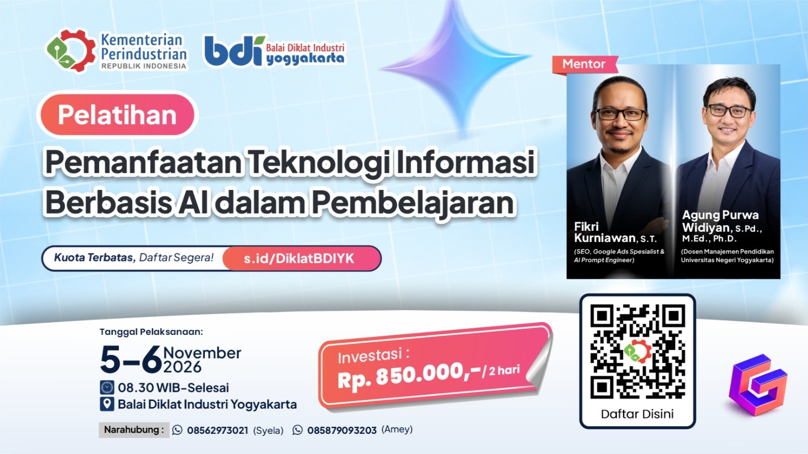 Pelatihan Pemanfaatan Teknologi Informasi Berbasis AI dalam Pembelajaran